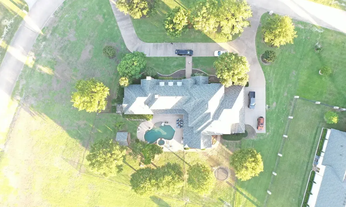 New shingle roof installation on a home in Chesapeake Ranch Estates